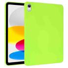For iPad 10th Gen 10.9 2022 Oil Spray Skin-friendly TPU Tablet Case(Fluorescent Green) - 1