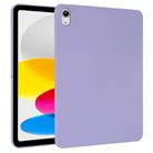 For iPad 10th Gen 10.9 2022 Oil Spray Skin-friendly TPU Tablet Case(Purple) - 1