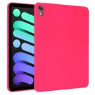 For iPad mini 6 Oil Spray Skin-friendly TPU Tablet Case(Rose Red) - 1