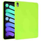 For iPad mini 6 Oil Spray Skin-friendly TPU Tablet Case(Fluorescent Green) - 1