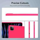 For iPad Air 11 2024 / 2025 Oil Spray Skin-friendly TPU Tablet Case(Rose Red) - 3