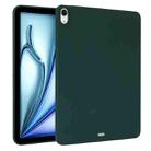 For iPad Air 11 2024 Oil Spray Skin-friendly TPU Tablet Case(Deep Green) - 1