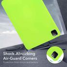 For iPad Air 11 2024 / 2025 Oil Spray Skin-friendly TPU Tablet Case(Fluorescent Green) - 2