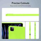 For iPad Air 11 2024 / 2025 Oil Spray Skin-friendly TPU Tablet Case(Fluorescent Green) - 3