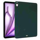 For iPad Air 13 2024 Oil Spray Skin-friendly TPU Tablet Case(Deep Green) - 1