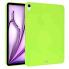 For iPad Air 13 2024 Oil Spray Skin-friendly TPU Tablet Case(Fluorescent Green) - 1