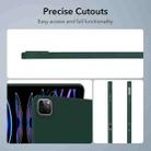 For iPad Pro 11 2024 Oil Spray Skin-friendly TPU Tablet Case(Deep Green) - 3