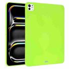 For iPad Pro 13 2024 Oil Spray Skin-friendly TPU Tablet Case(Fluorescent Green) - 1