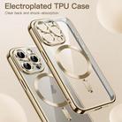 For iPhone 16 Pro Max Transparent Electroplated Magsafe Magnetic TPU Phone Case(Gold) - 2