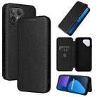 For Fairphone 5 Carbon Fiber Texture Flip Leather Phone Case(Black) - 1