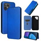 For Fairphone 5 Carbon Fiber Texture Flip Leather Phone Case(Blue) - 1