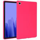 For Samsung Galaxy Tab A7 2020 / T500 Oil Spray Skin-friendly TPU Tablet Case(Rose Red) - 1