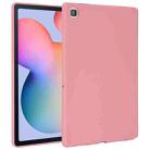 For Samsung Galaxy Tab S6 Lite P610 Oil Spray Skin-friendly TPU Tablet Case(Pink) - 1