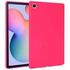 For Samsung Galaxy Tab S6 Lite P610 Oil Spray Skin-friendly TPU Tablet Case(Rose Red) - 1