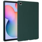 For Samsung Galaxy Tab S6 Lite P610 Oil Spray Skin-friendly TPU Tablet Case(Deep Green) - 1