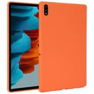 For Samsung Galaxy Tab S7 / S8 Oil Spray Skin-friendly TPU Tablet Case(Orange) - 1