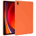 For Samsung Galaxy Tab S9 Oil Spray Skin-friendly TPU Tablet Case(Orange) - 1