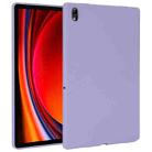 For Samsung Galaxy Tab S9 Oil Spray Skin-friendly TPU Tablet Case(Purple) - 1