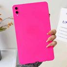 For Samsung Galaxy Tab S9+ / S9 FE+ / S10+ Oil Spray Skin-friendly TPU Tablet Case(Rose Red) - 1
