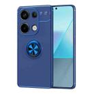 For Xiaomi Redmi Note 13 Pro 4G Metal Ring Holder TPU Phone Case(Blue) - 1