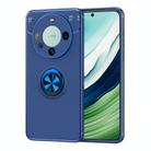 For Huawei Mate 60 Pro Metal Ring Holder TPU Phone Case(Blue) - 1