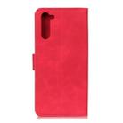 For OnePlus Nord KHAZNEH Retro Texture PU + TPU Horizontal Flip Leather Case with Holder & Card Slots & Wallet(Red) - 3