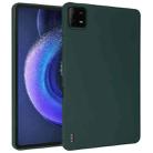 For Xiaomi Pad 6 / 6 Pro Oil Spray Skin-friendly TPU Tablet Case(Deep Green) - 1