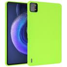 For Xiaomi Pad 6 / 6 Pro Oil Spray Skin-friendly TPU Tablet Case(Fluorescent Green) - 1