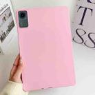 For Xiaomi Redmi Pad SE Oil Spray Skin-friendly TPU Tablet Case(Pink) - 1