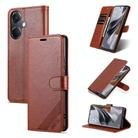 For OnePlus Nord CE3 AZNS Sheepskin Texture Flip Leather Phone Case(Brown) - 1