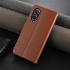 For OnePlus Nord CE4 Lite 5G AZNS Sheepskin Texture Flip Leather Phone Case(Brown) - 3