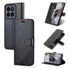 For Xiaomi 14 Pro AZNS Sheepskin Texture Flip Leather Phone Case(Black) - 1