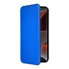 For Motorola Edge 50 Pro Carbon Fiber Texture Flip Leather Phone Case(Blue) - 2