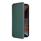 For Motorola Edge 50 Pro Carbon Fiber Texture Flip Leather Phone Case(Green) - 2