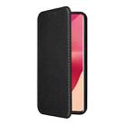 For Motorola Edge 50 Fusion Carbon Fiber Texture Flip Leather Phone Case(Black) - 2