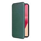 For Motorola Edge 50 Fusion Carbon Fiber Texture Flip Leather Phone Case(Green) - 2