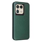 For Motorola Edge 50 Ultra Carbon Fiber Texture Flip Leather Phone Case(Green) - 3