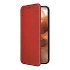 For Motorola Edge 50 Ultra Carbon Fiber Texture Flip Leather Phone Case(Brown) - 2