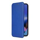 For Motorola Moto G54 5G / G64 / G64y Carbon Fiber Texture Flip Leather Phone Case(Blue) - 2