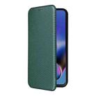 For Motorola Moto G54 5G / G64 / G64y Carbon Fiber Texture Flip Leather Phone Case(Green) - 2