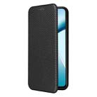 For Motorola Moto G85 Carbon Fiber Texture Flip Leather Phone Case(Black) - 2