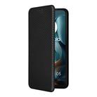 For Motorola Moto G05 / E15 Carbon Fiber Texture Flip Leather Phone Case(Black) - 2