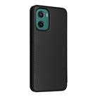 For Motorola Moto G05 / E15 Carbon Fiber Texture Flip Leather Phone Case(Black) - 3