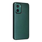 For Motorola Moto G05 / E15 Carbon Fiber Texture Flip Leather Phone Case(Green) - 3