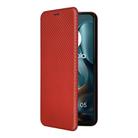 For Motorola Moto G05 / E15 Carbon Fiber Texture Flip Leather Phone Case(Brown) - 2