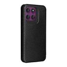 For Motorola Edge 60 Pro Carbon Fiber Texture Flip Leather Phone Case(Black) - 3