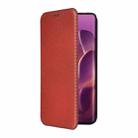 For Motorola Edge 60 Pro Carbon Fiber Texture Flip Leather Phone Case(Brown) - 2