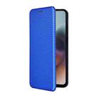 For Motorola Moto G56 / G66j / G66y 5G Carbon Fiber Texture Flip Leather Phone Case(Blue) - 2