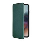 For Motorola Moto G56 / G66j / G66y 5G Carbon Fiber Texture Flip Leather Phone Case(Green) - 2
