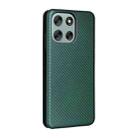 For Motorola Moto G56 / G66j / G66y 5G Carbon Fiber Texture Flip Leather Phone Case(Green) - 3
